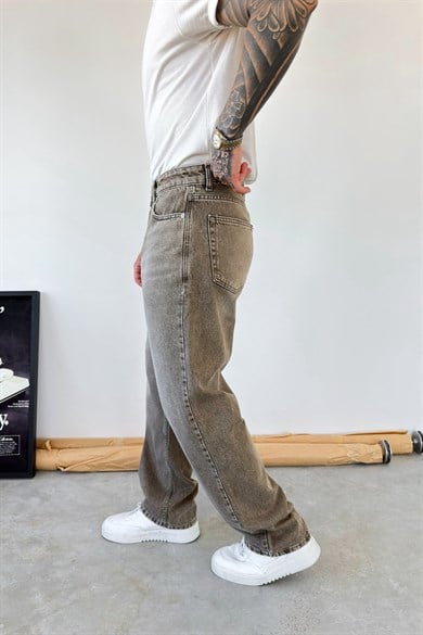 Kahverengi Basic Baggy Fit Pantolon
