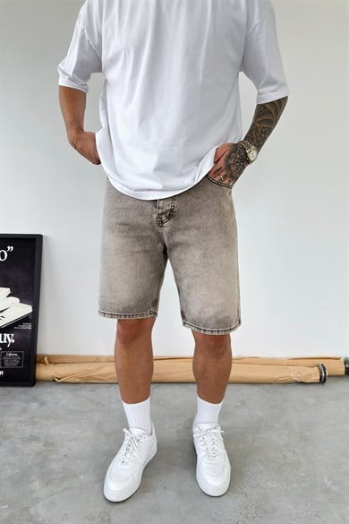 Kahverengi Basic Premium Baggy Kot Şort