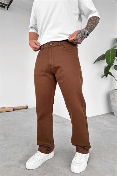Kahverengi Basic Premium Baggy Pantolon