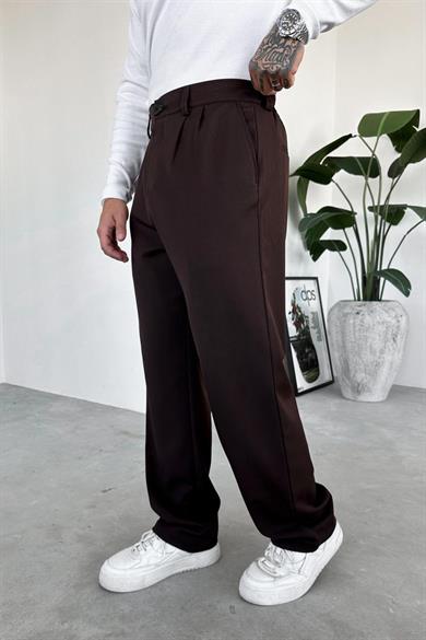 Kahverengi Basic Premium Kumaş Pantolon