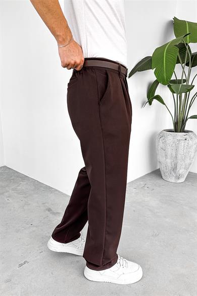 Kahverengi Basic Premium Kumaş Pantolon