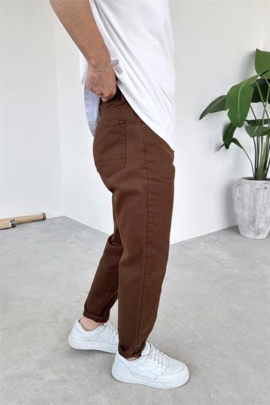 Kahverengi Basic Premium Regular Pantolon