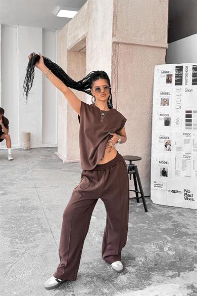 Kahverengi Cozy Premium Basic Atlet