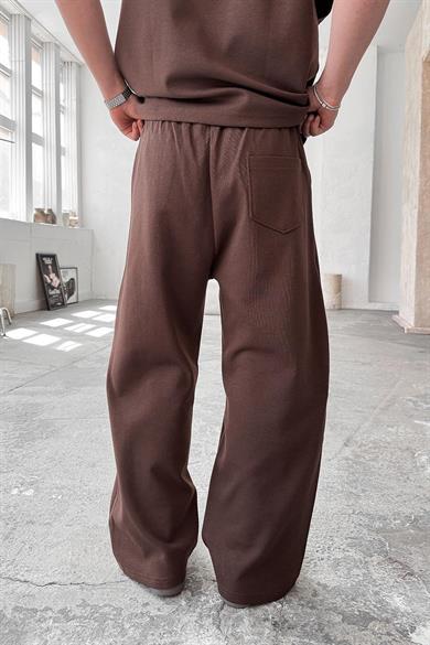 Kahverengi Cozy Premium Basic Baggy Eşofman