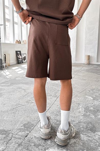 Kahverengi Cozy Premium Basic Şort