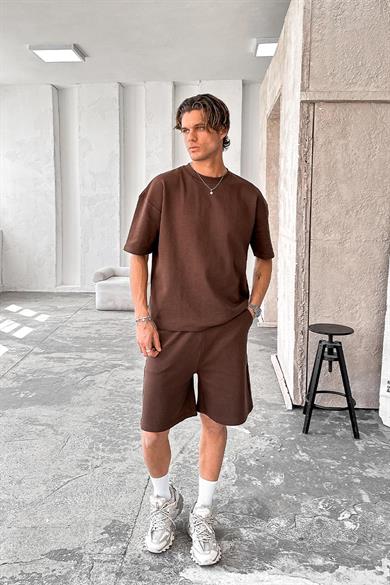 Kahverengi Cozy Premium Basic Şort