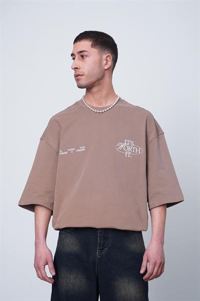 Kahverengi Kahverengi Whatever CH Oversize Tişört