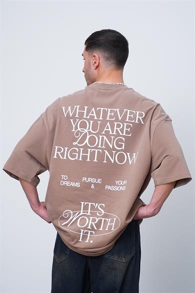 Kahverengi Kahverengi Whatever CH Oversize Tişört