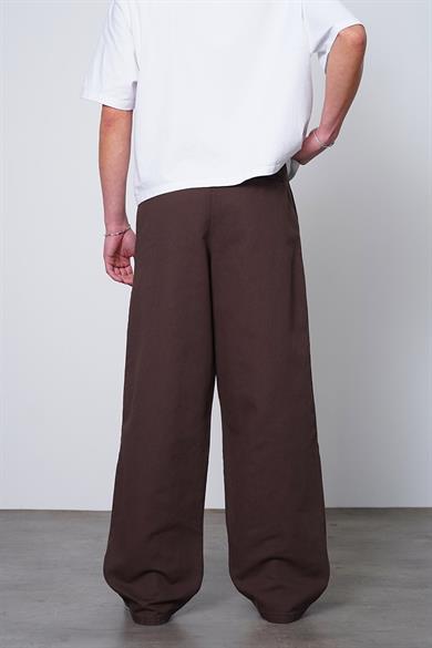 Kahverengi Pile Detay 005 GO Gabardin Pantolon