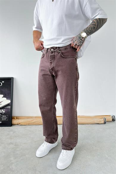 Kahverengi Soft Degrade Baggy Pantolon