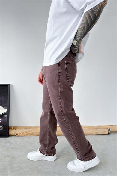 Kahverengi Soft Degrade Baggy Pantolon