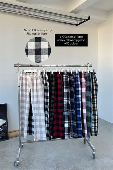 Kırmızı Çizgili Unisex Relaxed Pijama