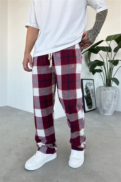 Kırmızı Çizgili Unisex Relaxed Pijama