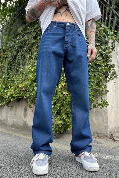 Kot Orjinal Kot Mavi Cep Çizgi Detay GD 35 Baggy Pantolon