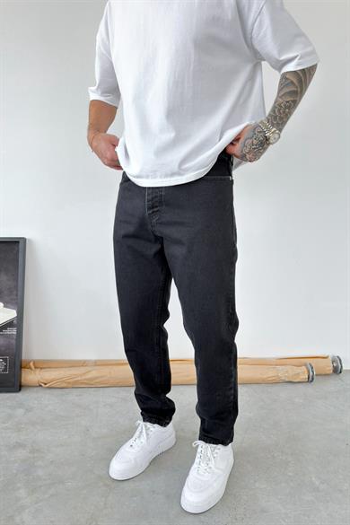 Koyu Füme Basic Boyfriend Pantolon