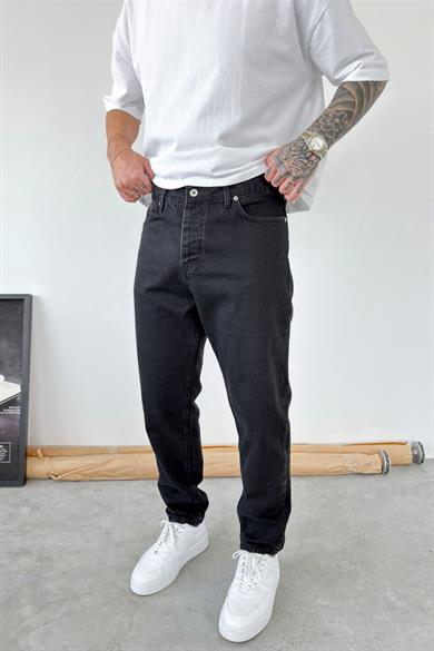 Koyu Füme Basic Boyfriend Pantolon