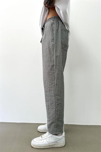 Koyu Gri Açık Gri GRJ Paraşüt Relaxed Fit Pantolon