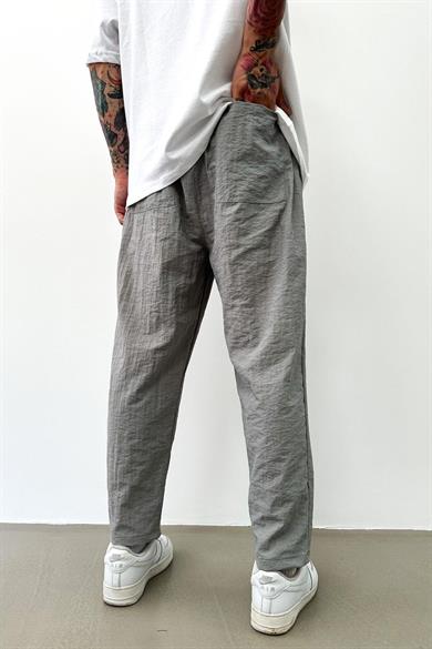 Koyu Gri Açık Gri GRJ Paraşüt Relaxed Fit Pantolon