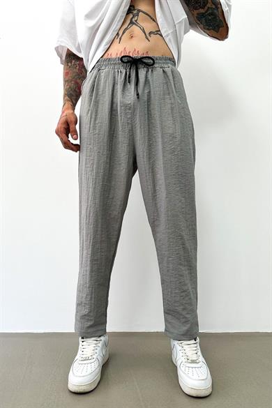 Koyu Gri GRJ Paraşüt Relaxed Fit Pantolon