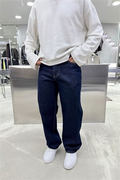 Koyu Mavi Basic Premium Regular Pantolon