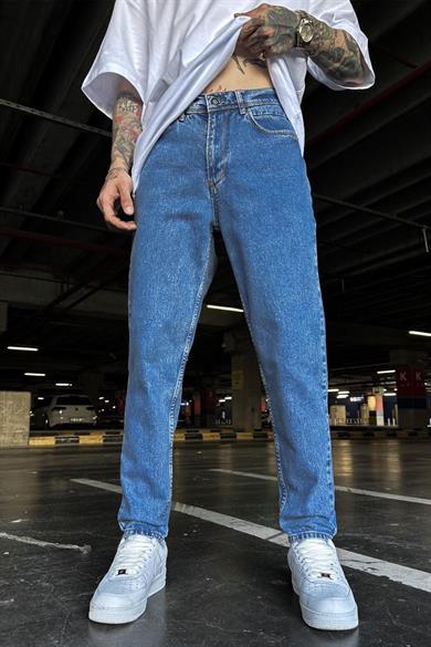 Koyu Mavi D82 Boyfriend Pantolon