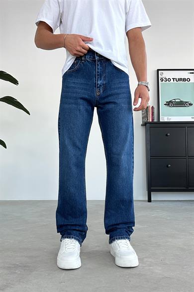 Koyu Mavi Soft Degrade Baggy Pantolon