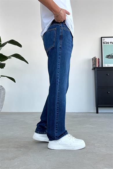 Koyu Mavi Soft Degrade Baggy Pantolon