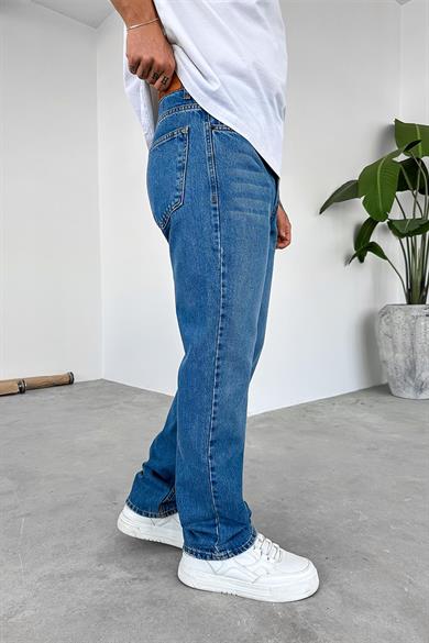 Koyu Mavi Soft Degrade Premium Baggy Pantolon