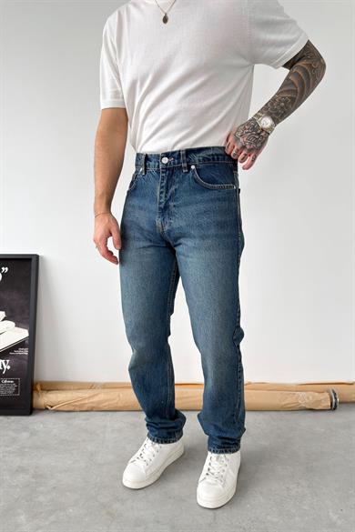 Koyu Mavi Soft Degrade Regular Pantolon