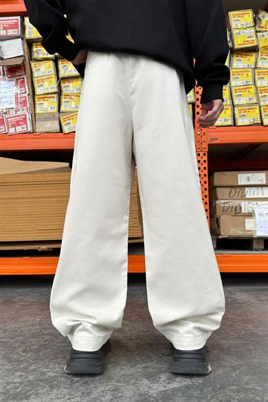 Krem Basic Gabardin 1A GD Baggy Pantolon