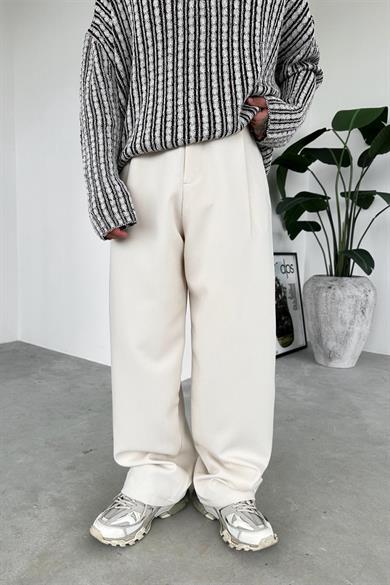 Krem Basic Premium Kumaş Pantolon