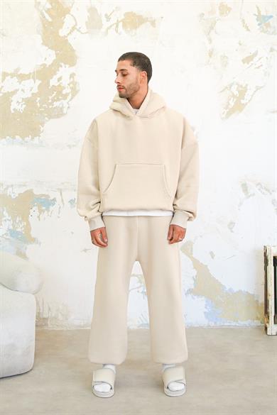 Krem Cozy Basic Oversize Sweatshirt