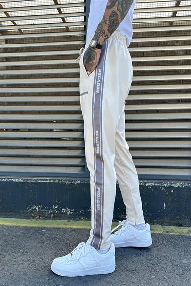 Krem PG Premium Şerit Detay Relaxed Fit Eşofman
