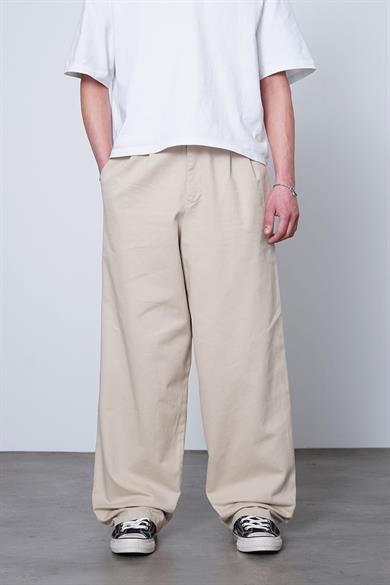 Krem Pile Detay 005 GO Gabardin Pantolon