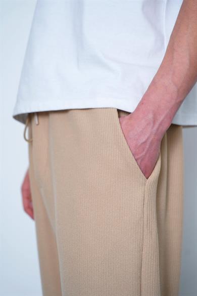 Krem Su Yeşili Fitilli Beli Lastikli B8 MH Baggy Pantolon