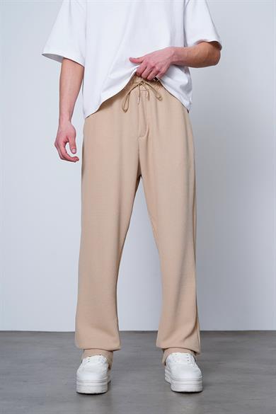 Krem Su Yeşili Fitilli Beli Lastikli B8 MH Baggy Pantolon