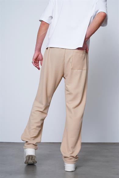 Krem Su Yeşili Fitilli Beli Lastikli B8 MH Baggy Pantolon