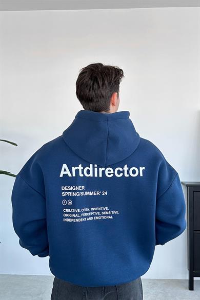 Lacivert Art Director Oversize Sweatshirt