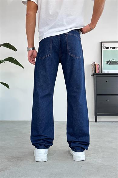 Lacivert Basic Baggy Pantolon