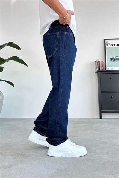 Lacivert Basic Baggy Pantolon