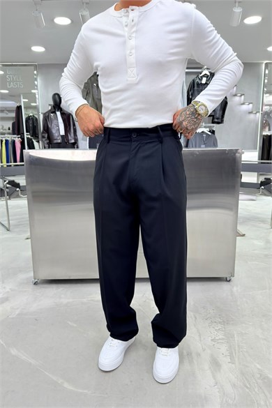 Lacivert Basic Premium Kumaş Pantolon