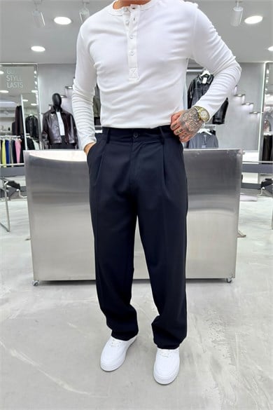 Lacivert Basic Premium Kumaş Pantolon
