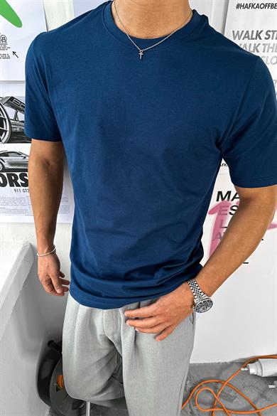 Lacivert Basic Premium Regular Fit Tişört