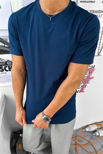 Lacivert Basic Premium Regular Fit Tişört