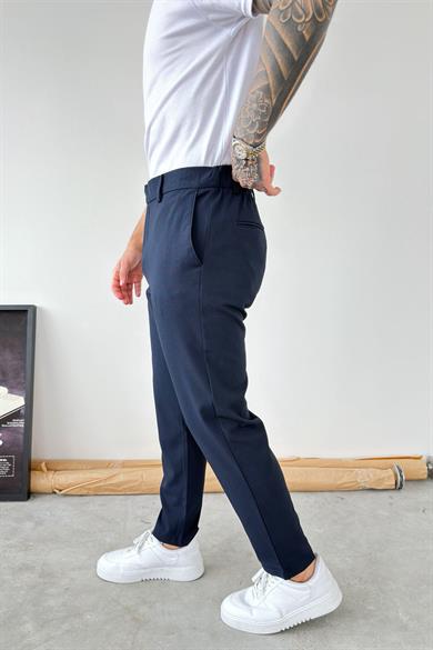 Lacivert Basic Regular Fit Kumaş Pantolon