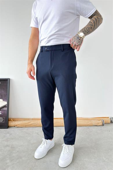 Lacivert Basic Regular Fit Kumaş Pantolon