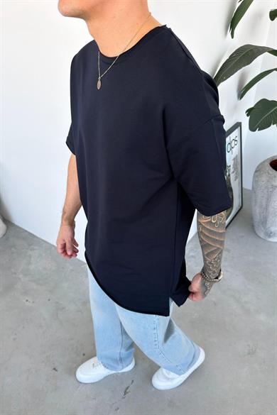Lacivert Basic Softline Relaxed Tişört