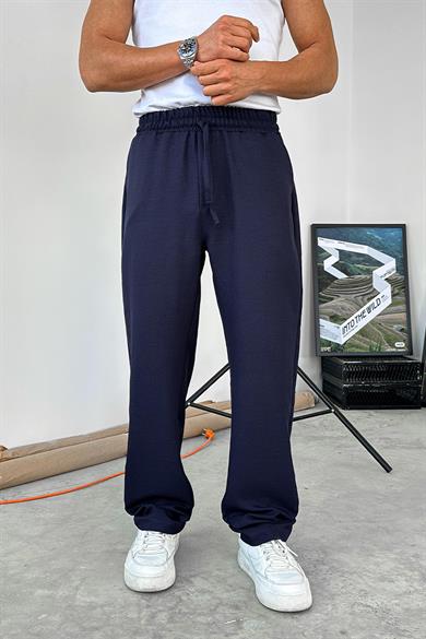 Lacivert Beli İpli Relaxed Pantolon