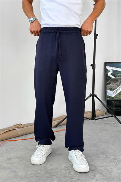 Lacivert Beli İpli Relaxed Pantolon