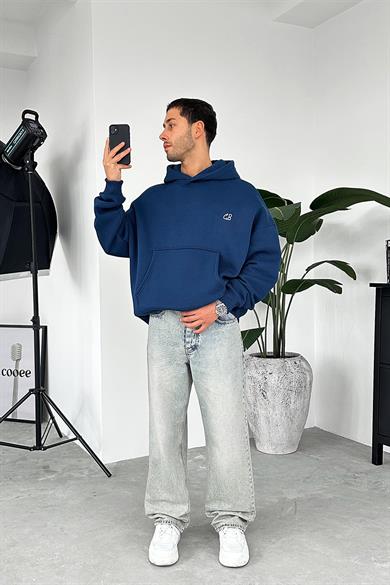 Lacivert CB Oversize Sweatshirt